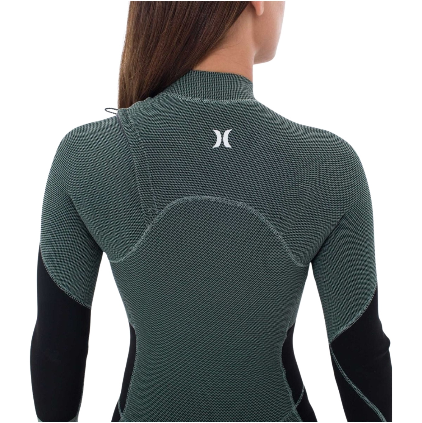 Hurley Womens Plus 4/3mm Chest Zip Våddragt WFS0012403 - Black Petina
